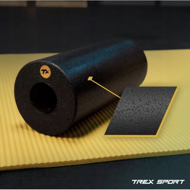 Роллер массажер гладкий Trex Sport TX-033EPR EPP 33см черный