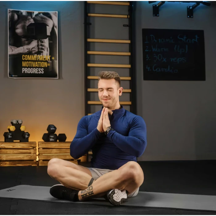 Коврик для йоги Trex Sport TX-018NGM NBR 1см 180х60 серый