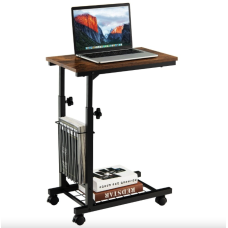 Журнальный столик приставной Costway Dragon с регулировкой высоты в стиле Loft