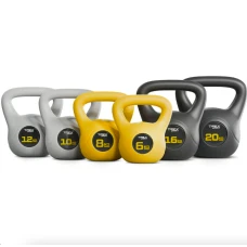 Гиря вінілова 20кг Trex Sport TX-020CKB чорний