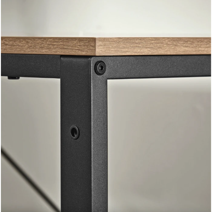 Компьютерный стол Leobert Devoko с боковыми полками в стиле Loft натуральный