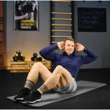 Коврик для йоги Trex Sport TX-018NGM NBR 1см 180х60 серый