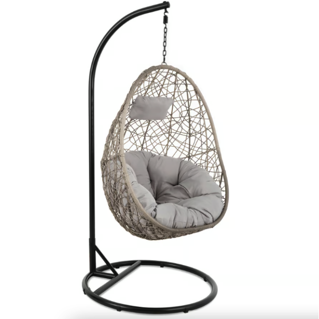 Підвісне крісло-кокон Di Volio Bacoli одномісне сірий