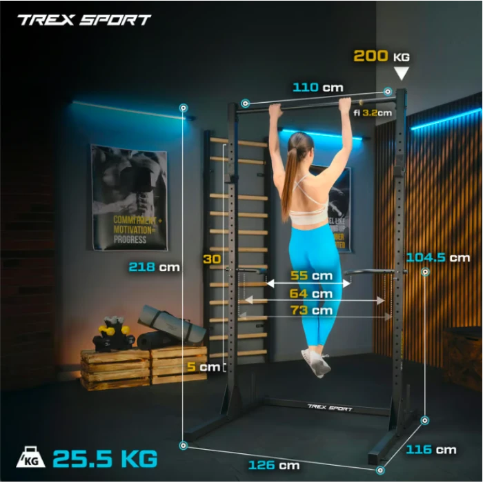 Стаціонарний підлоговий турнік Trex Sport TX-100PR