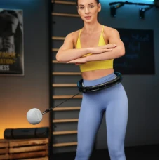 Хулахуп Trex Sport TX-010CHH массажный с утяжелителем черный