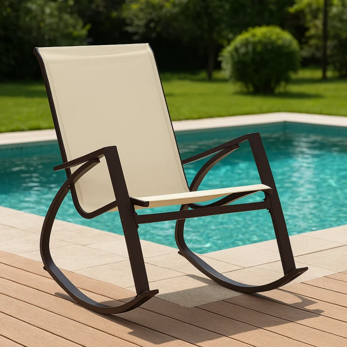 Кресло-качели Chomik KIVI коричневый