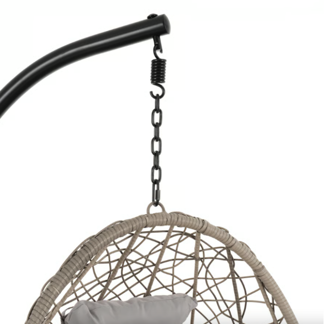 Підвісне крісло-кокон Di Volio Bacoli одномісне сірий