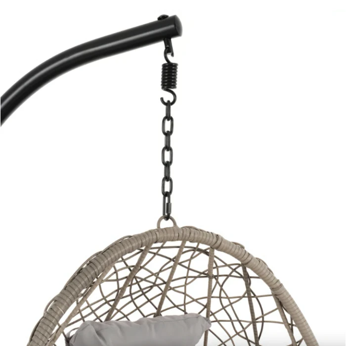 Подвесное кресло-кокон Di Volio Bacoli одноместное серый