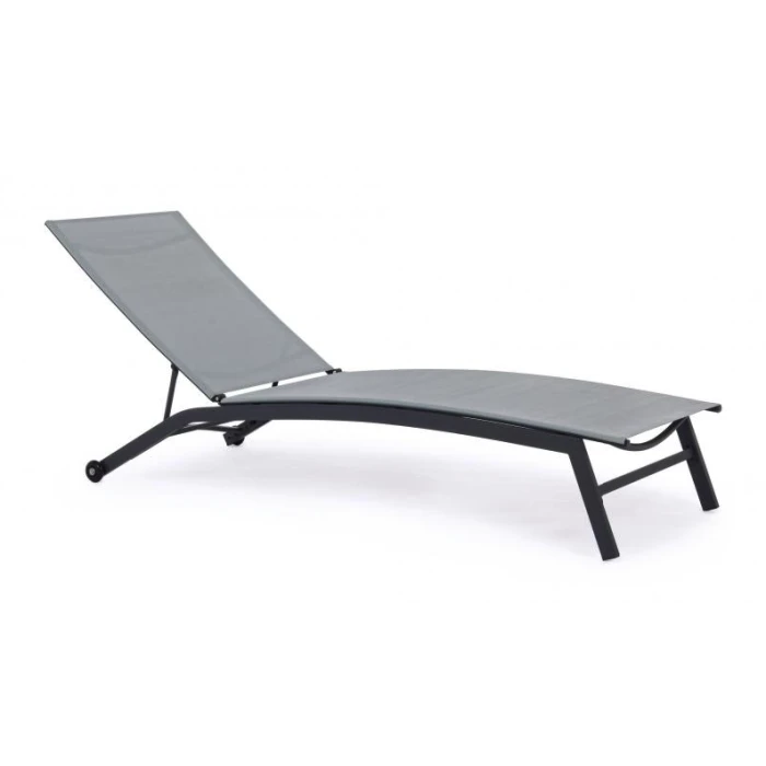 Садовый лежак Chomik GARDEN LINE SOUL с серыми колесами