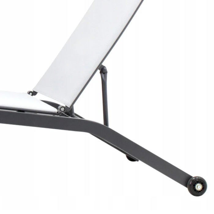 Садовый лежак Chomik GARDEN LINE SOUL с серыми колесами