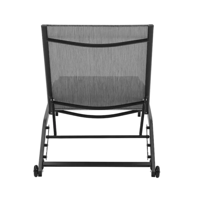 Садовый лежак Chomik GARDEN LINE SOUL с серыми колесами