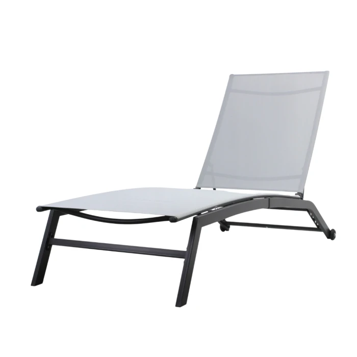 Садовый лежак Chomik GARDEN LINE SOUL с серыми колесами
