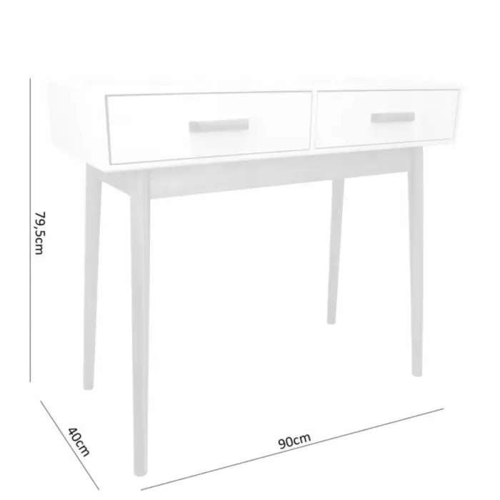 Столик туалетний / письмовий Chomik SCANDINAVIA з 2 шухлядами