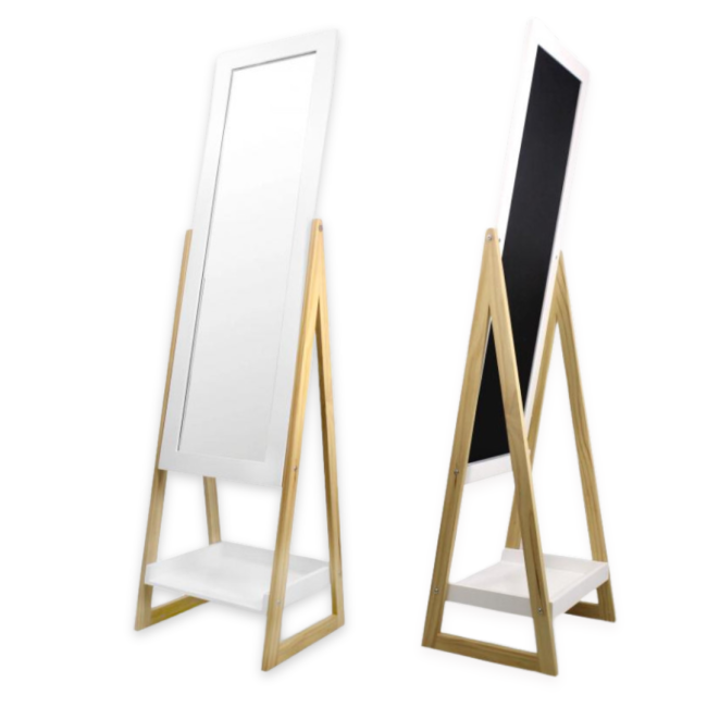 Зеркало в полный рост Chomik OLAF с полочкой