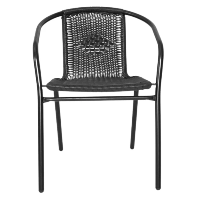 Садовая мебель Chomik Bistro New стол и 2 стулья черный