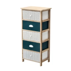 Комод дерев'яний Chomik HANS на 5 шухляд смарагдовий