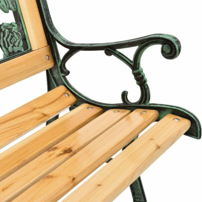 Скамейка для сада Chomik GARDEN LINE PAOLA с декоративной спинкой