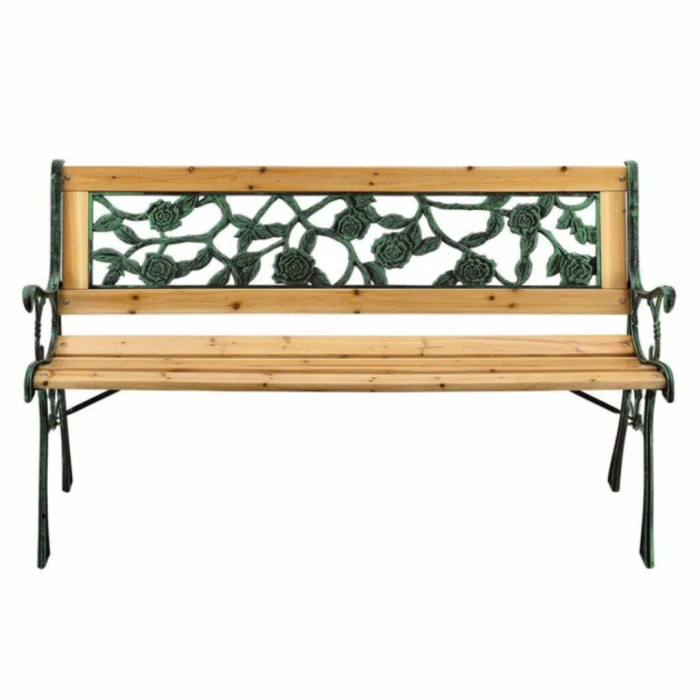 Скамейка для сада Chomik GARDEN LINE PAOLA с декоративной спинкой