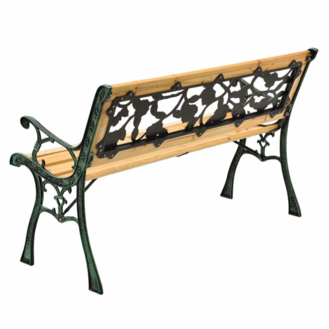 Лавка для саду Chomik GARDEN LINE PAOLA з декоративною спинкою