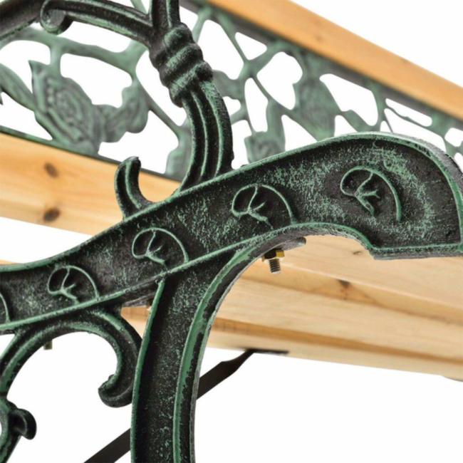 Лавка для саду Chomik GARDEN LINE PAOLA з декоративною спинкою