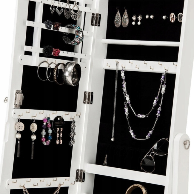 Напольное зеркало-шкаф Chomik PAKS белый