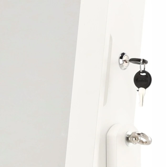 Напольное зеркало-шкаф Chomik PAKS белый