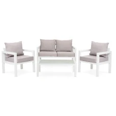 Комплект садових меблів Di Volio Brescia 2 Білий/сірий