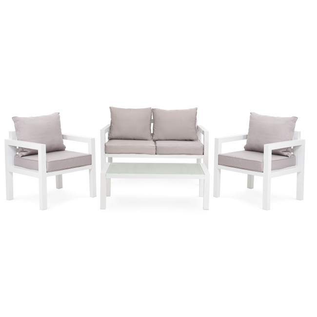 Комплект садових меблів Di Volio Brescia 2 Білий/сірий