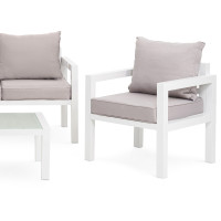 Комплект садовой мебели Di Volio Brescia 2 Белый/серый
