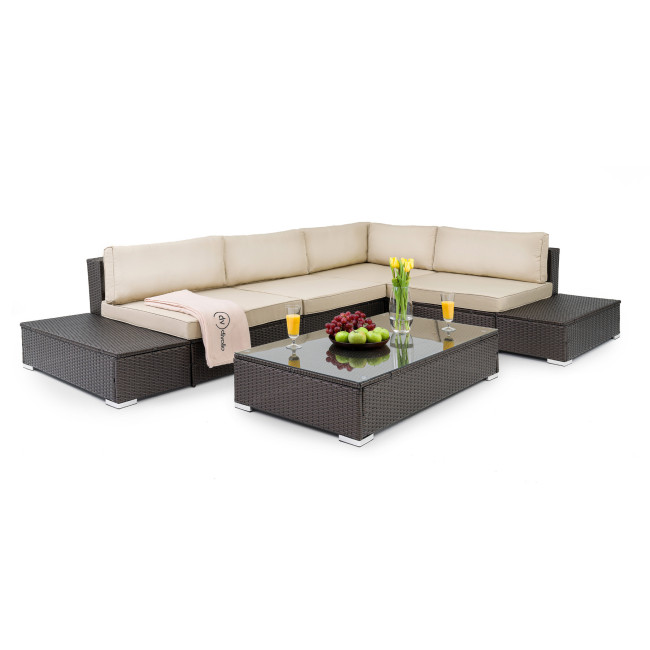 Набір садових меблів Di Volio Malpensa Коричневий/Бежевий