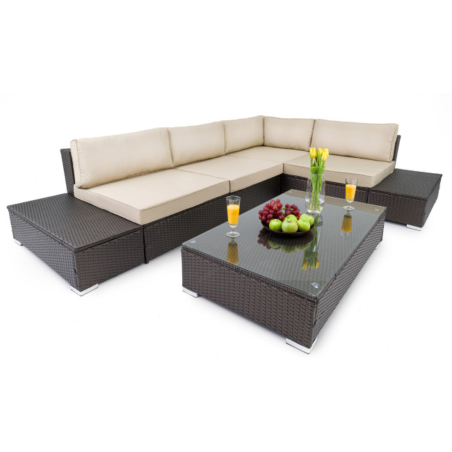 Набір садових меблів Di Volio Malpensa Коричневий/Бежевий