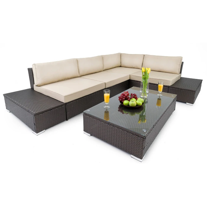 Набір садових меблів Di Volio Malpensa Коричневий/Бежевий