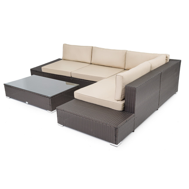 Набір садових меблів Di Volio Malpensa Коричневий/Бежевий