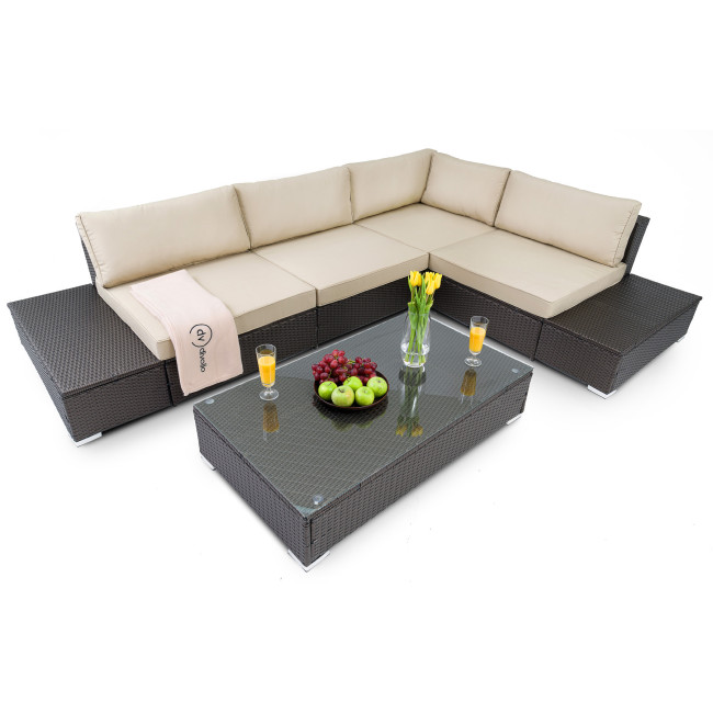 Набір садових меблів Di Volio Malpensa Коричневий/Бежевий