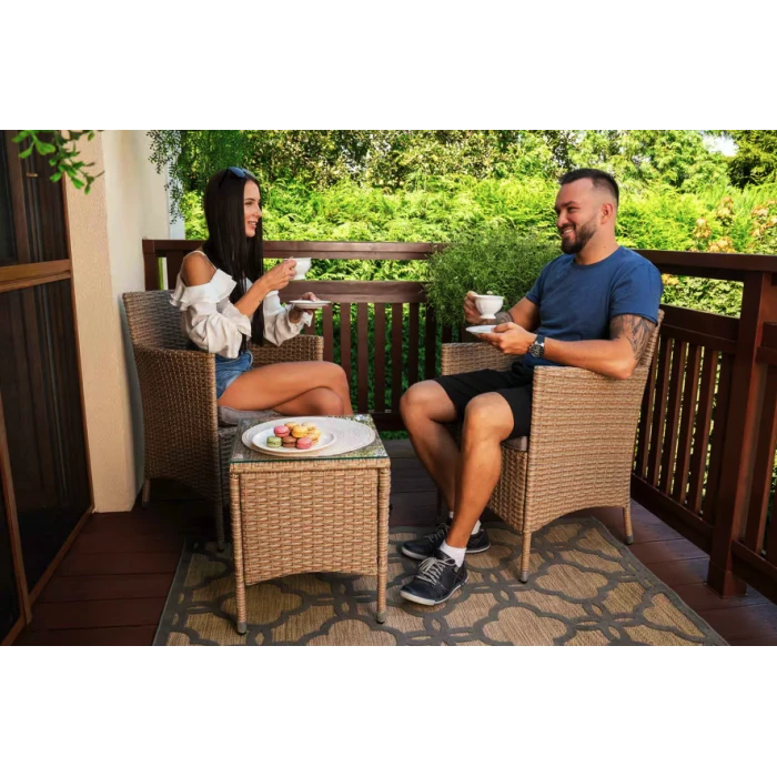 Садовая мебель Di Volio Siena бежевая/светло-серая