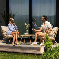 Комплект садових меблів Di Volio Savona бежевий/кремовий