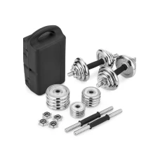 Набор гантели в кейсе Gymtek хромированные 2х10кг.