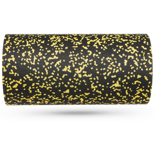 Масажний ролик Gymtek для йоги та фітнесу EPP 30*15см чорно-жовтий