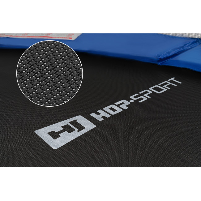 Батут Hop-Sport 8ft (244см) черно-синий с наружной сеткой