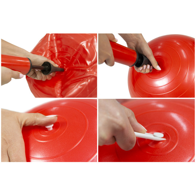 Фітбол Hop-Sport 75см жовтий + насос 2020