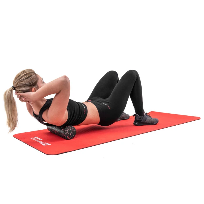 Роллер масажер (валик, ролик) заповнений Hop-Sport EPP 30см HS-P030SYG чорно-червоний