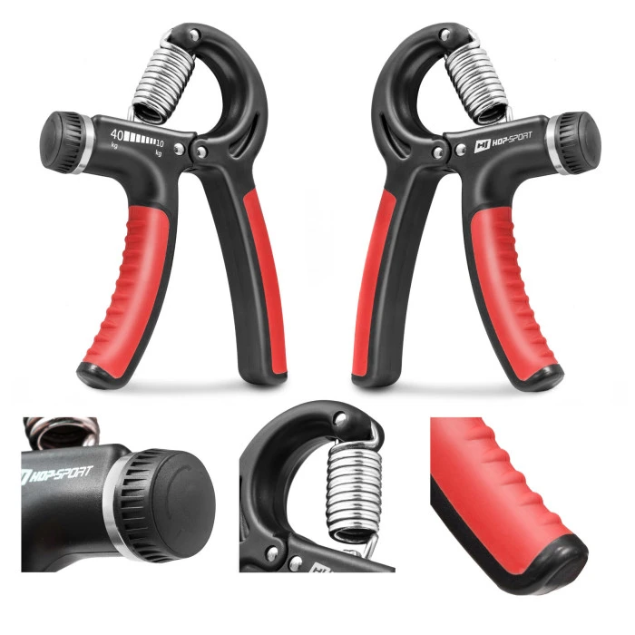 Еспандер регульований Hop-Sport 10-40кг HS-P040HG чорно-червоний