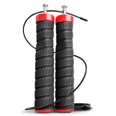 Скакалка с подшипниками и мягкой рукояткой Hop-Sport HS-P030JR черная