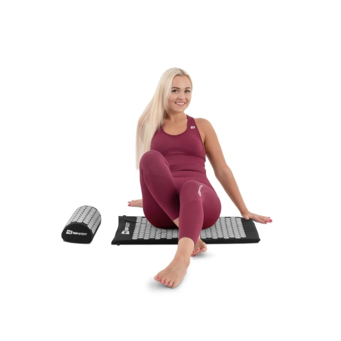 Подушка для иглоукалывания Hop-Sport HS-C037AP (Аппликатор Кузнецова) черно-серая