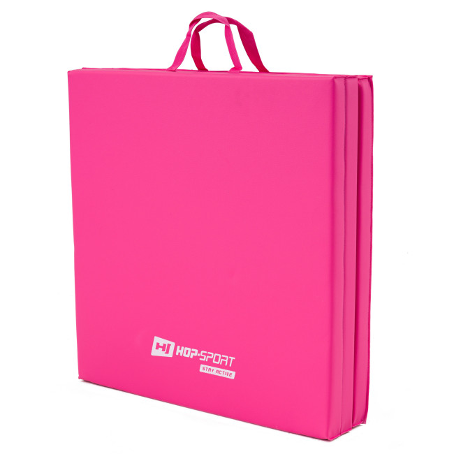 Мат гимнастический Hop-Sport HS-064FM 4см мягкий розовый.
