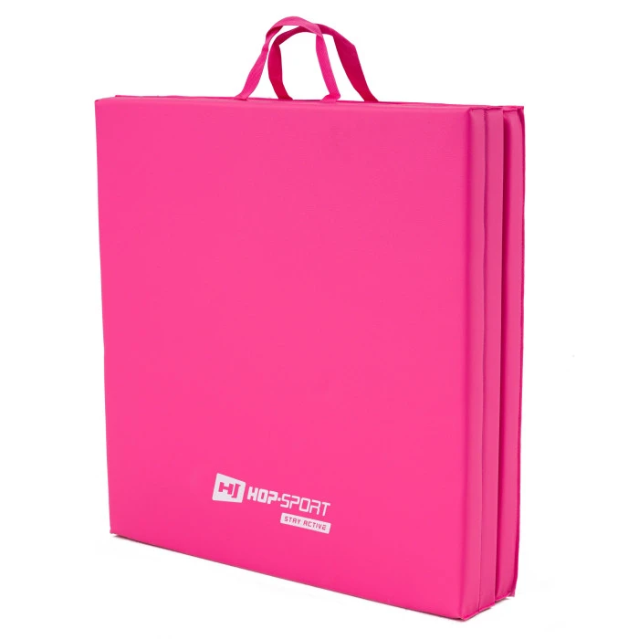 Мат гимнастический Hop-Sport HS-064FM 4см мягкий розовый.