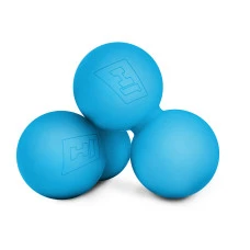 Силіконовий масажний подвійний м'яч 63 мм Hop-Sport HS-S063DMB блакитний