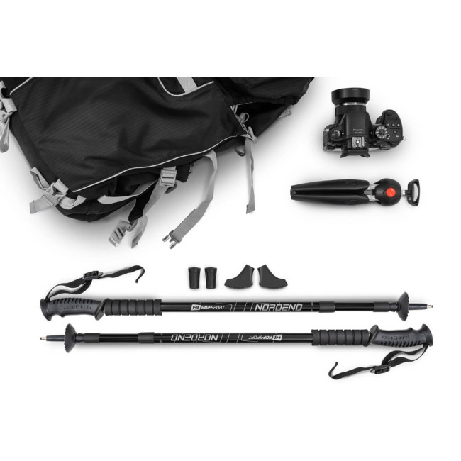 Трекінгові палиці Hop-Sport Nordend чорні