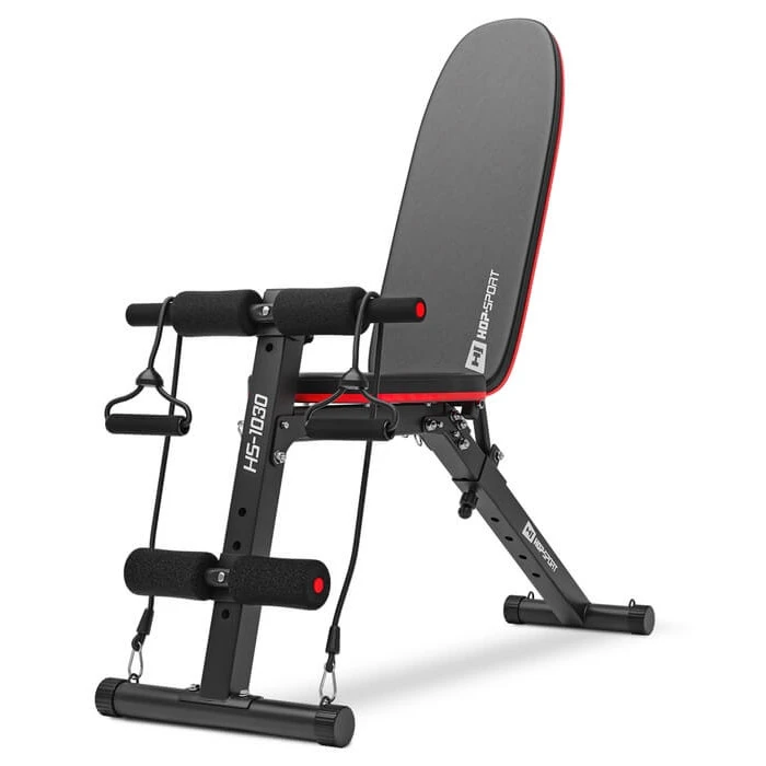 Скамейка тренировочная Hop-Sport HS-1030 с фиксатором для ног