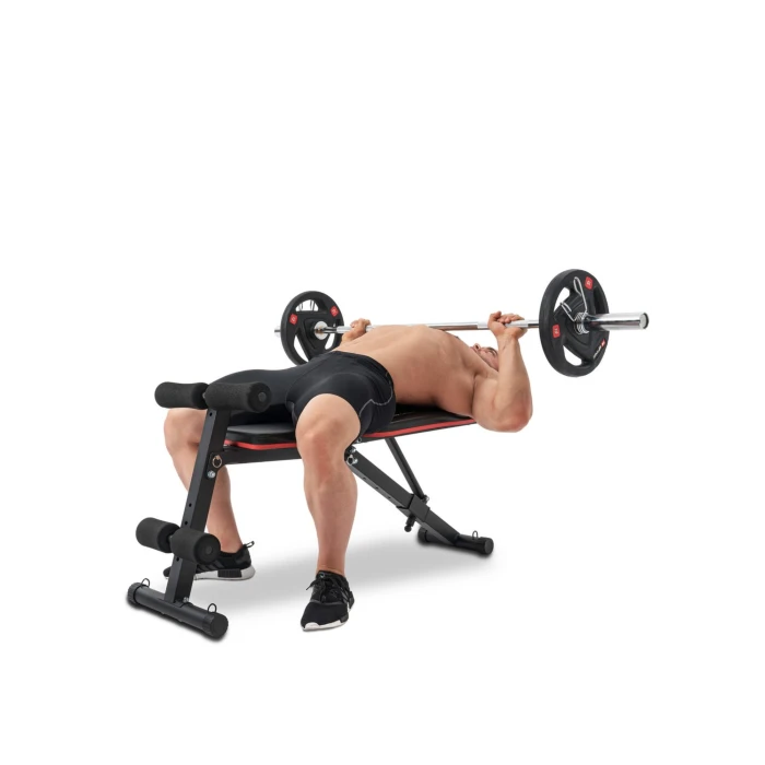 Скамейка тренировочная Hop-Sport HS-1030 с фиксатором для ног